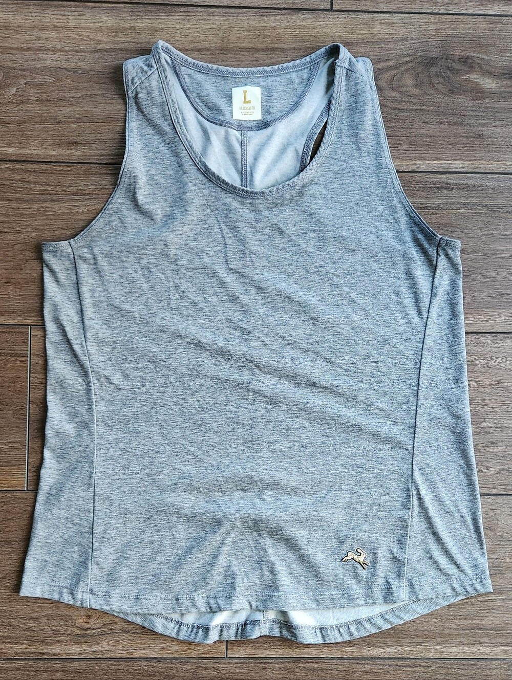 Tracksmith Heather Grey Sleeveless Tank Top Large